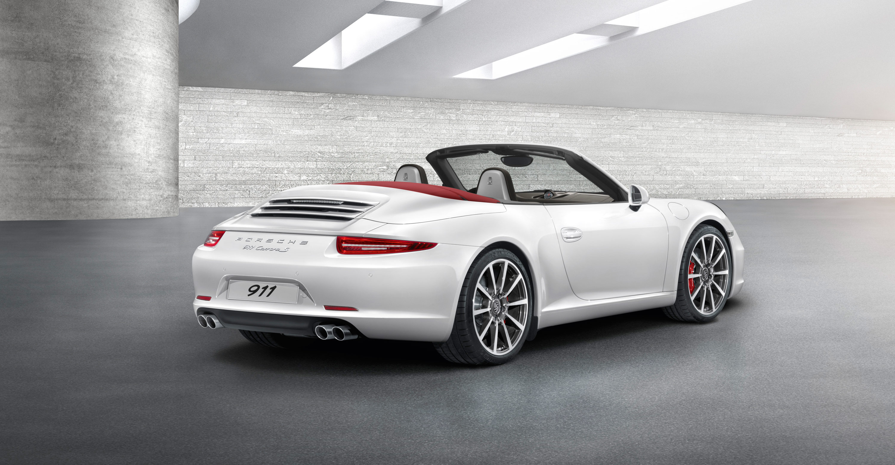 2012 white Porsche 911 Carrera S Cabriolet wallpapers