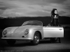 Car girl and Porsche 356 cabriolet by btmphotography