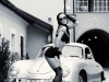 Car girl and Porsche 356