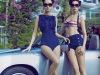 Car girl and Porsche 911
