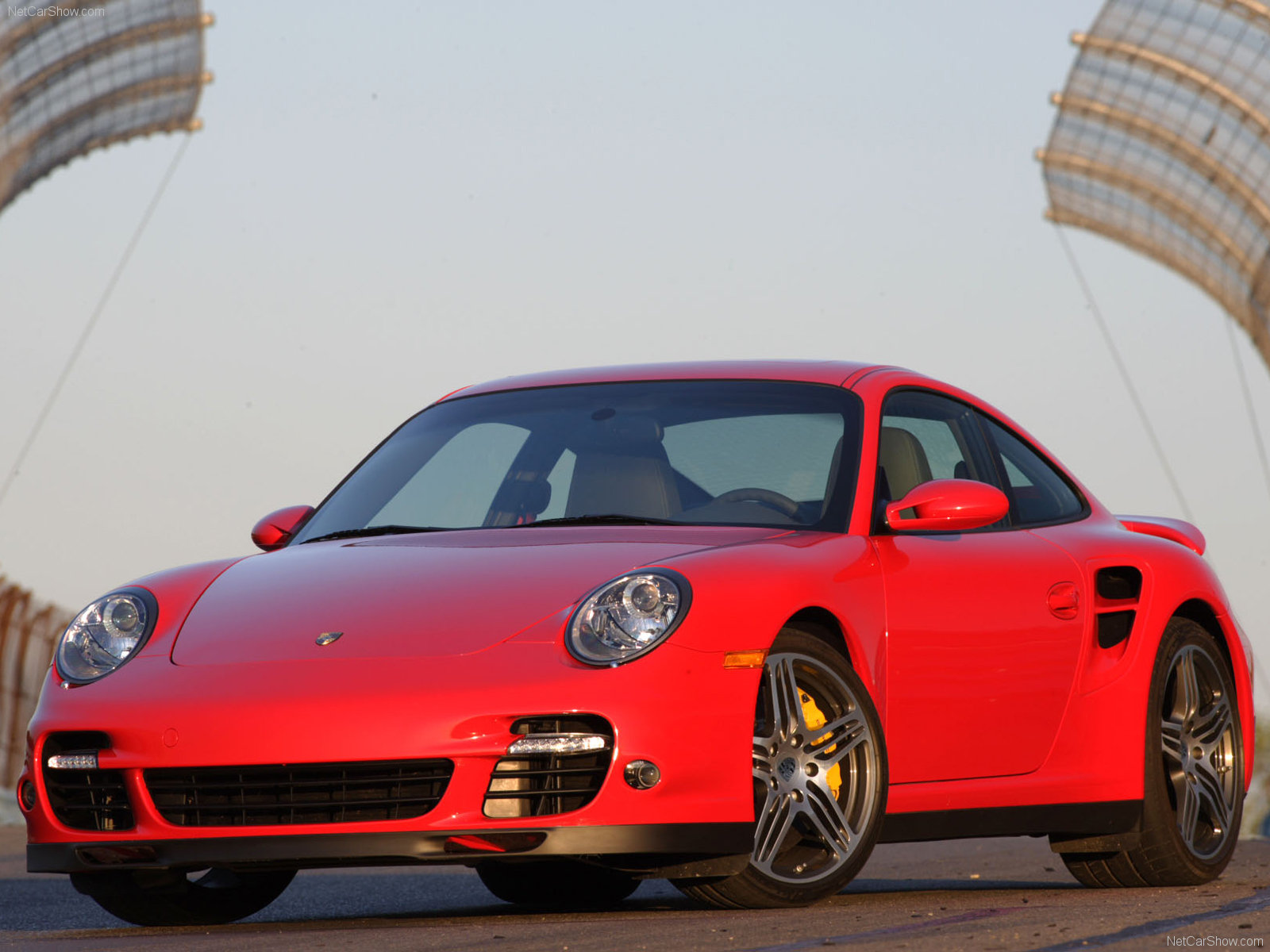 2007 Red Porsche 911 Turbo wallpapers