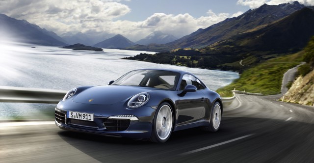2012 new porsche 911 Carrera S Front angle view