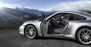 2012 new porsche 911 Carrera Side view Doors open