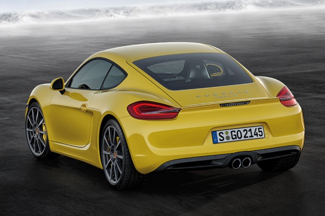 new Porsche Boxster rear angle view