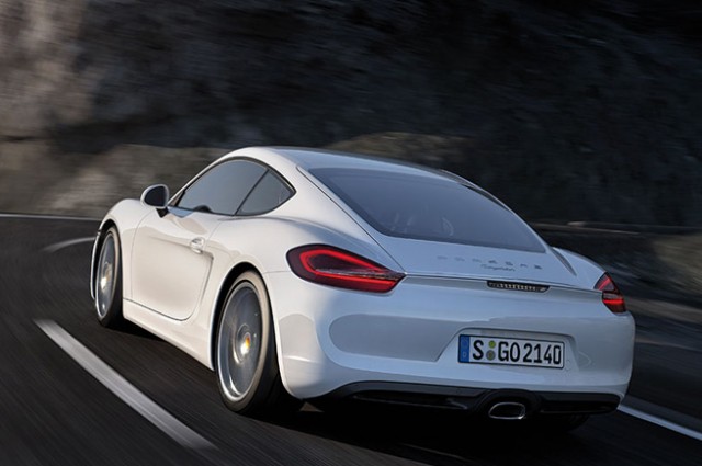 new Porsche Boxster rear angle view