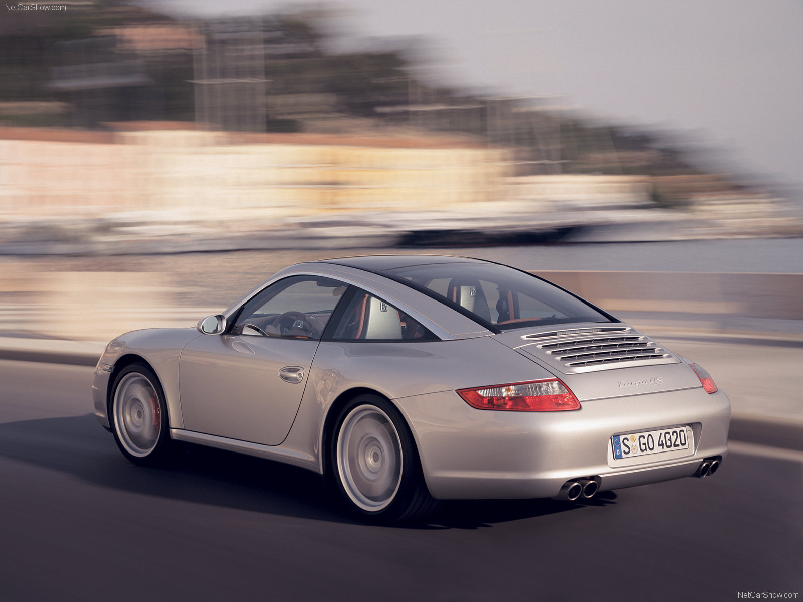 2007 Silver Porsche 911 Targa 4S wallpapers